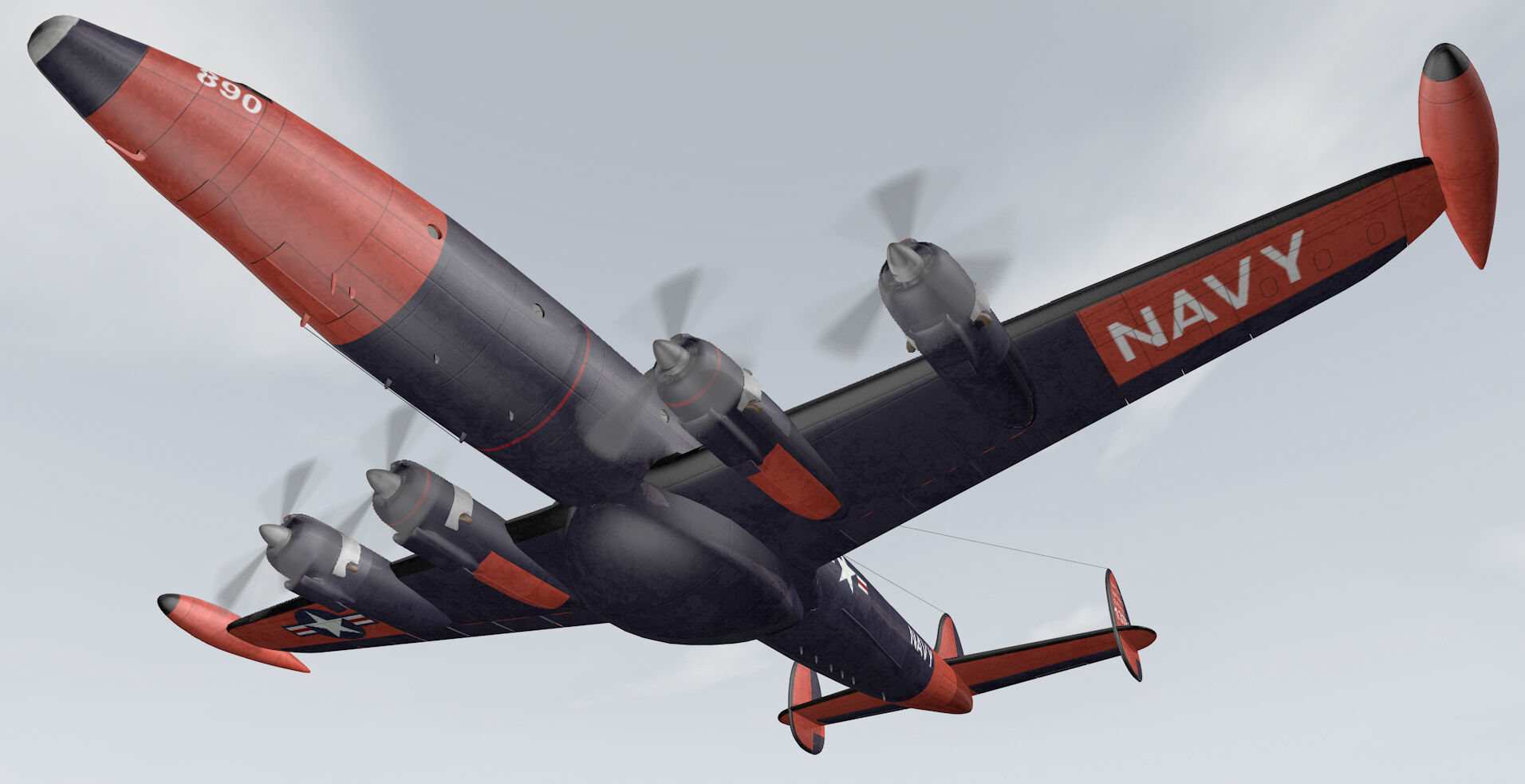 Lockheed EC-121 Warning Star 3D model_10