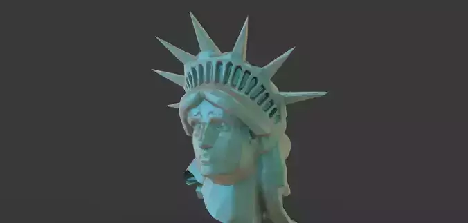 Statue Of Liberty Head Free 3D model