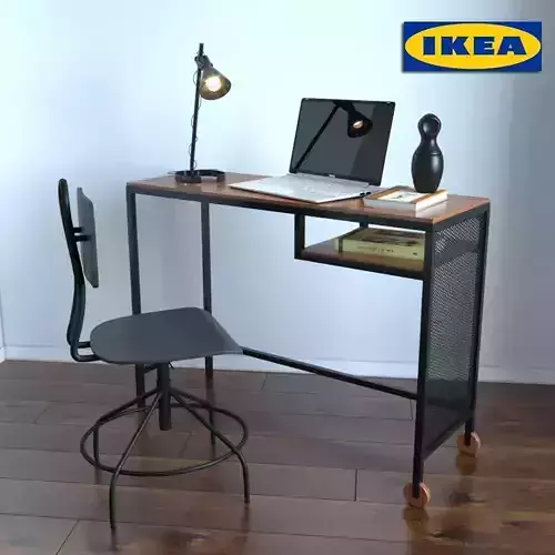 Desk and chair