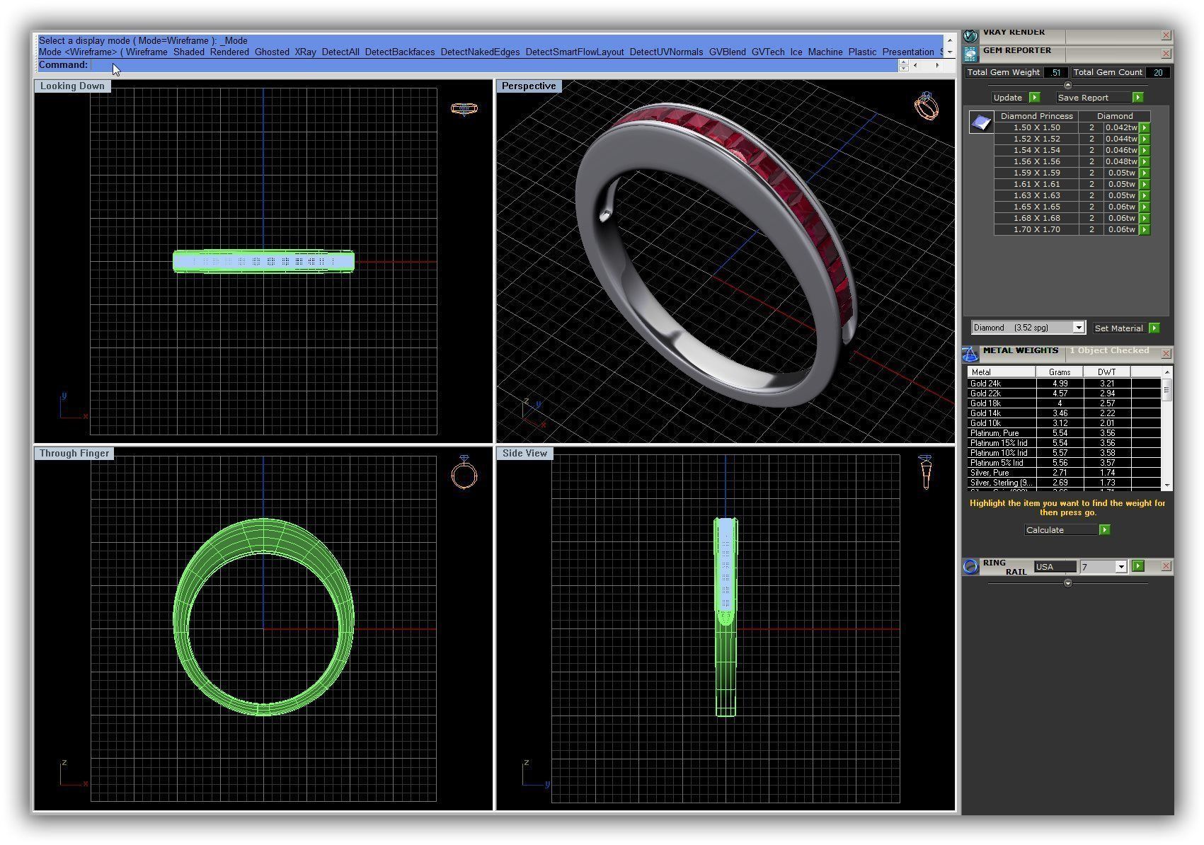 BULK-3DM-WithOut Gems-RING 16 Files 3D print model_14