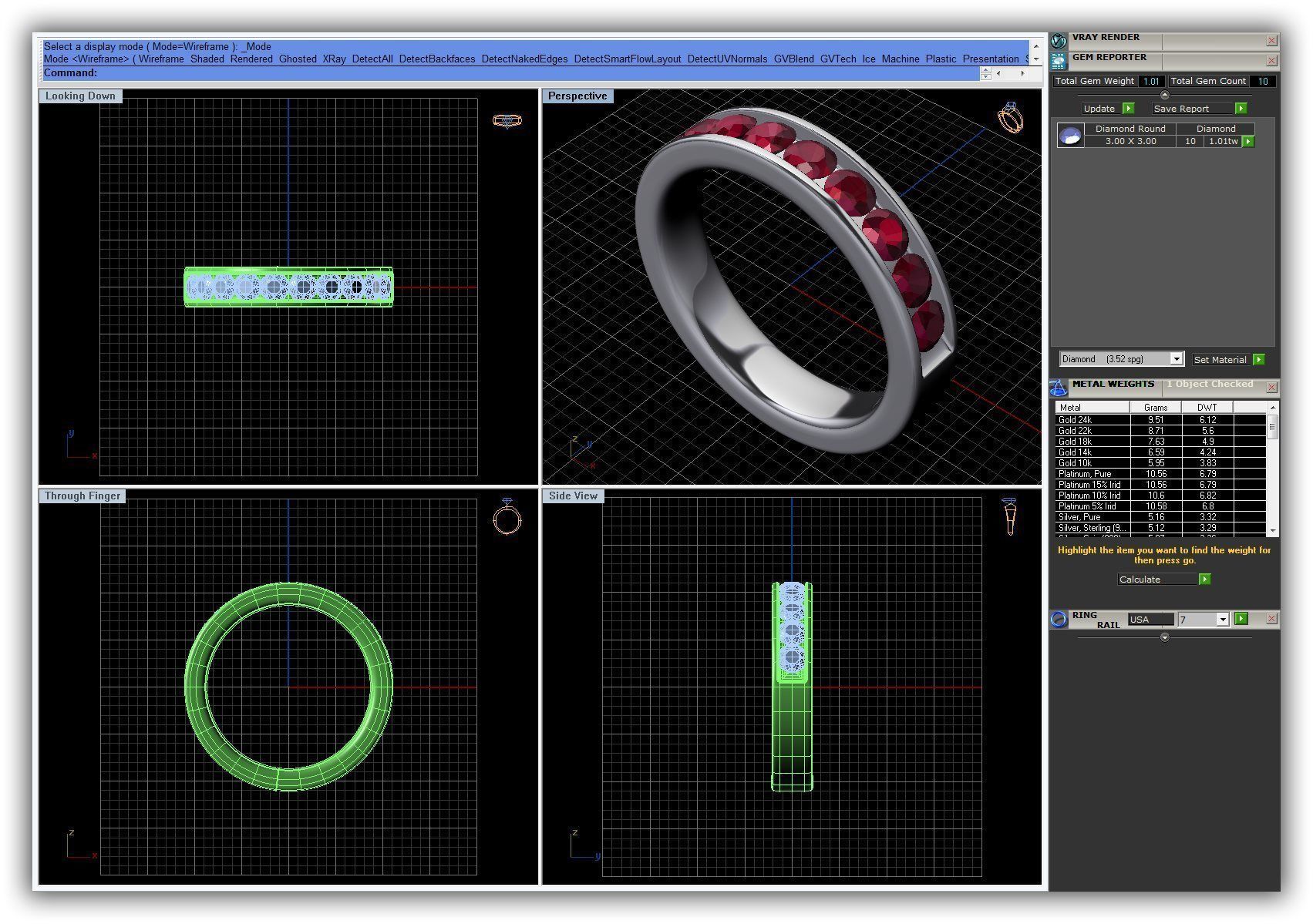 BULK-3DM-WithOut Gems-RING 16 Files 3D print model_1