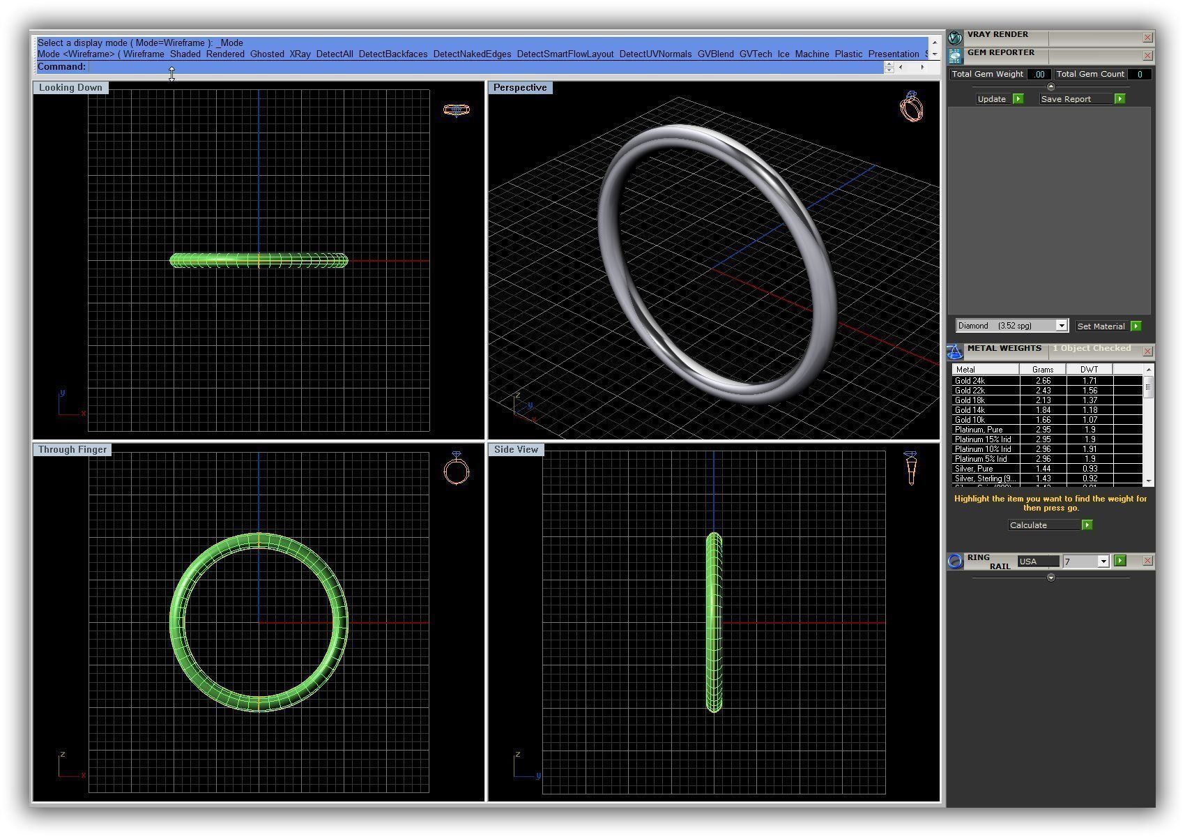 BULK-3DM-WithOut Gems-RING 16 Files 3D print model_3