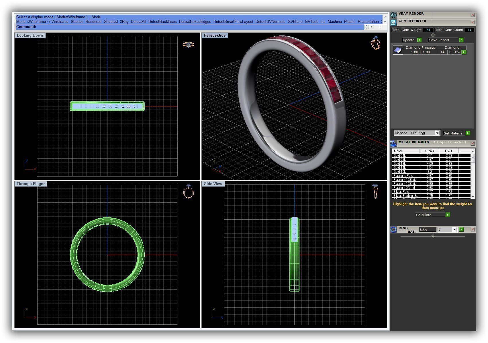 BULK-3DM-WithOut Gems-RING 16 Files 3D print model_9