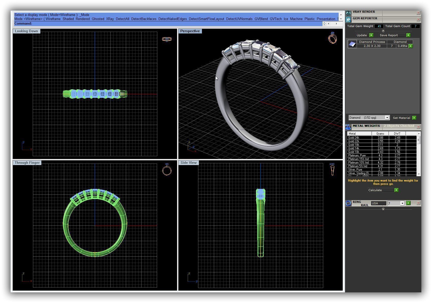 BULK-3DM-WithOut Gems-RING 16 Files 3D print model_10