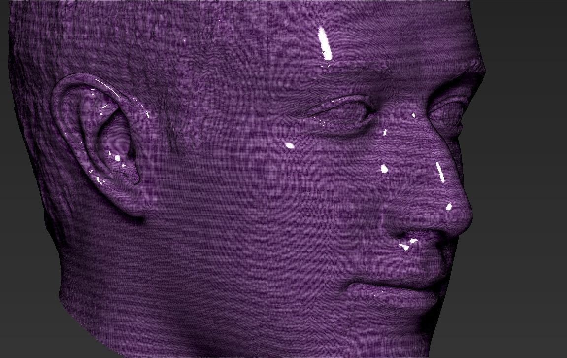Mark Zuckerberg standard version only mesh 3D model_19