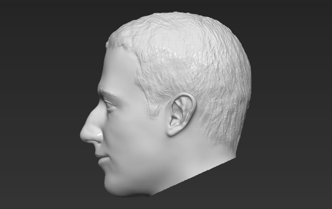Mark Zuckerberg standard version only mesh 3D model_6
