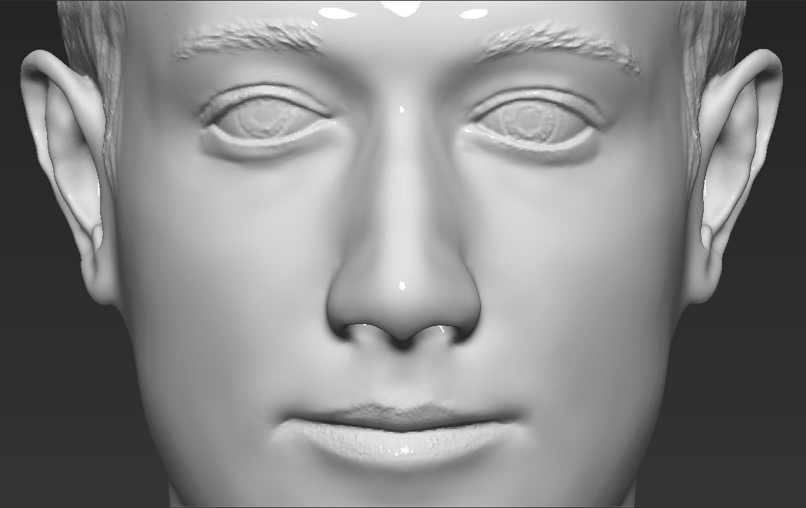 Mark Zuckerberg standard version only mesh 3D model_2