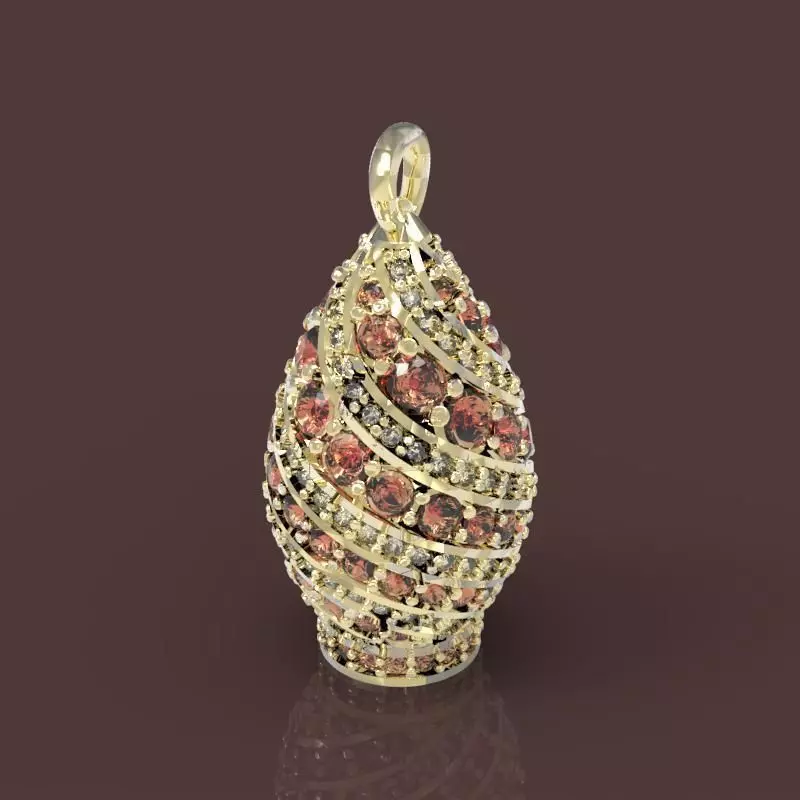 Pendant Butterfly cocoon 3D print model_0