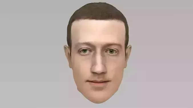 Mark Zuckerberg 3D model