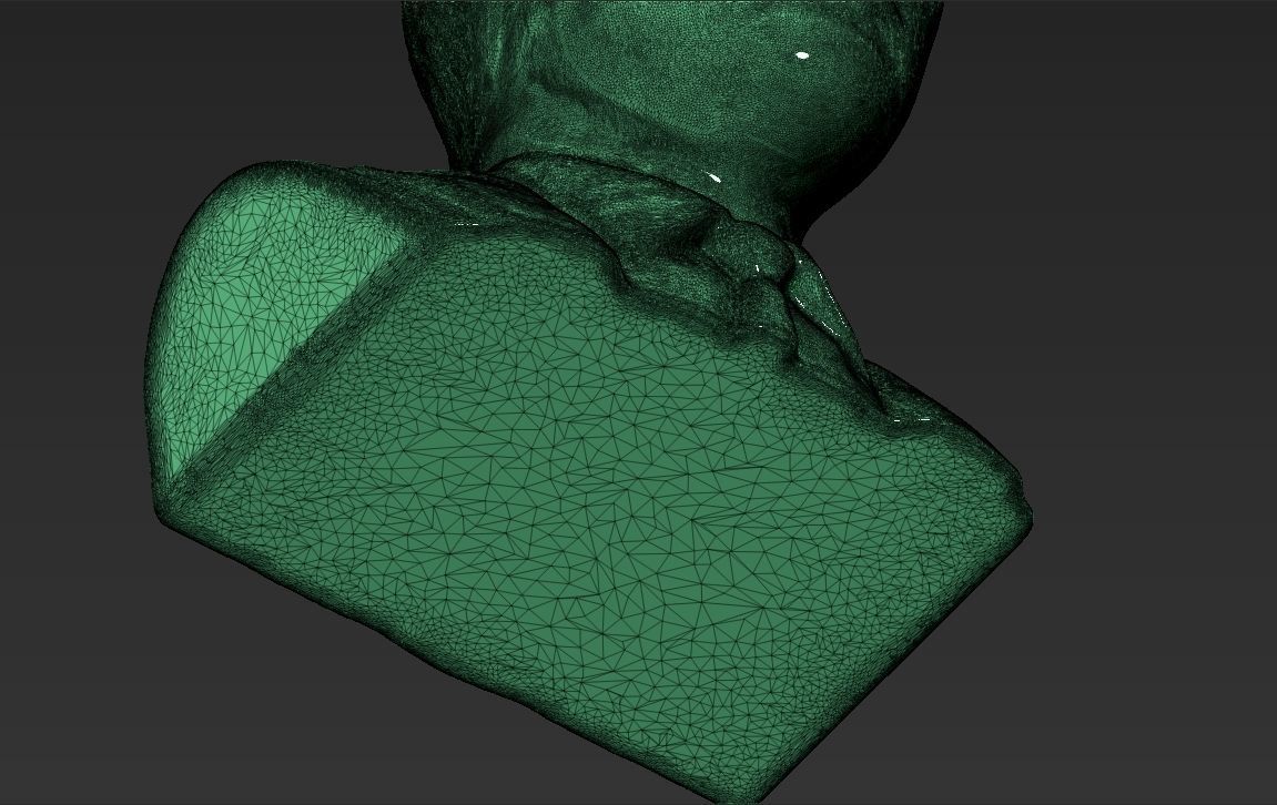 Mark Zuckerberg bust 3D printing ready obj stl formats 3D print model_30