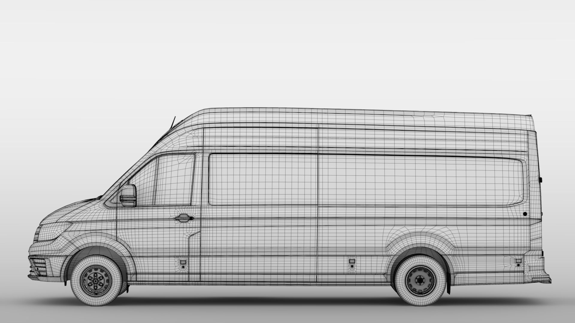 VW Crafter L4H3 Window Van 2018 3D model_20