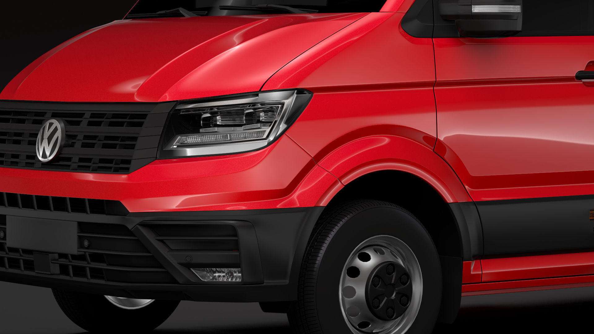 VW Crafter L4H3 Window Van 2018 3D model_6