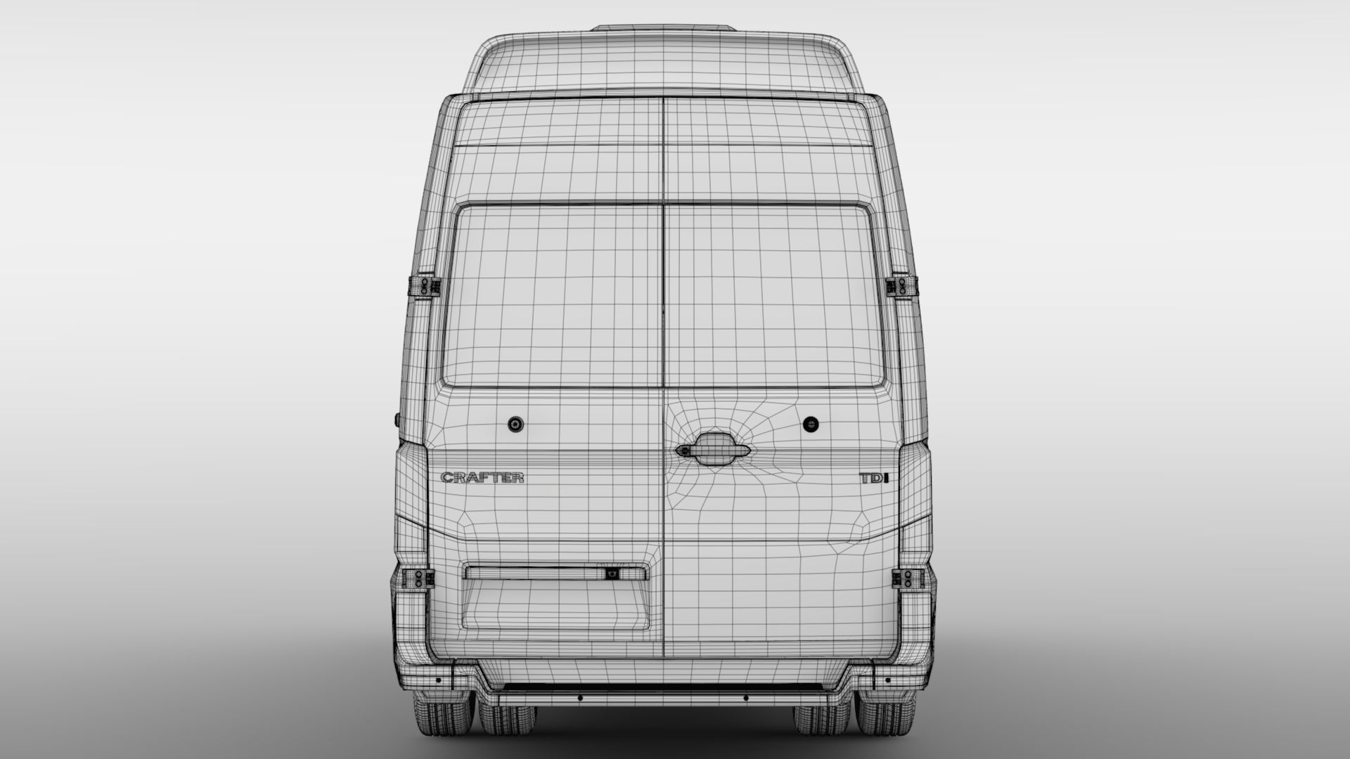 VW Crafter L4H3 Window Van 2018 3D model_19