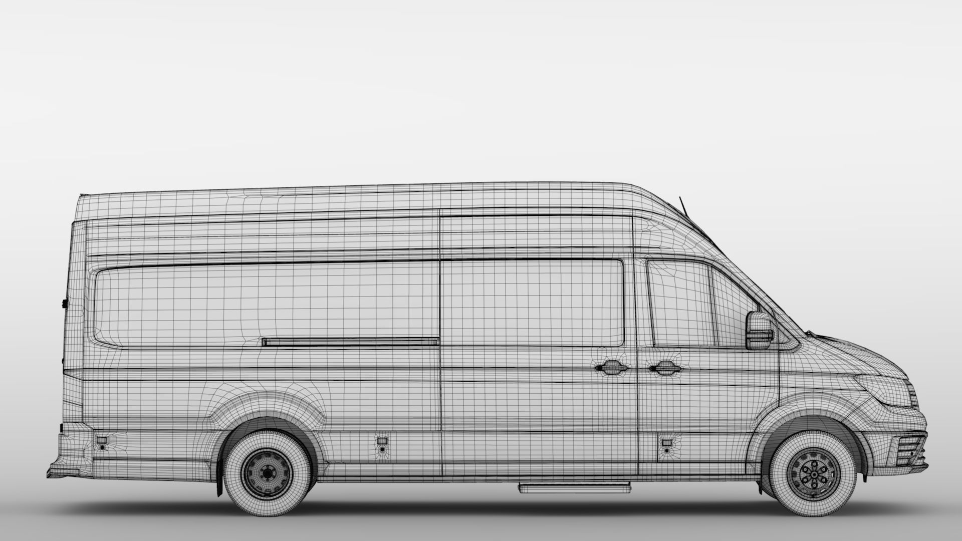 VW Crafter L4H3 Window Van 2018 3D model_18