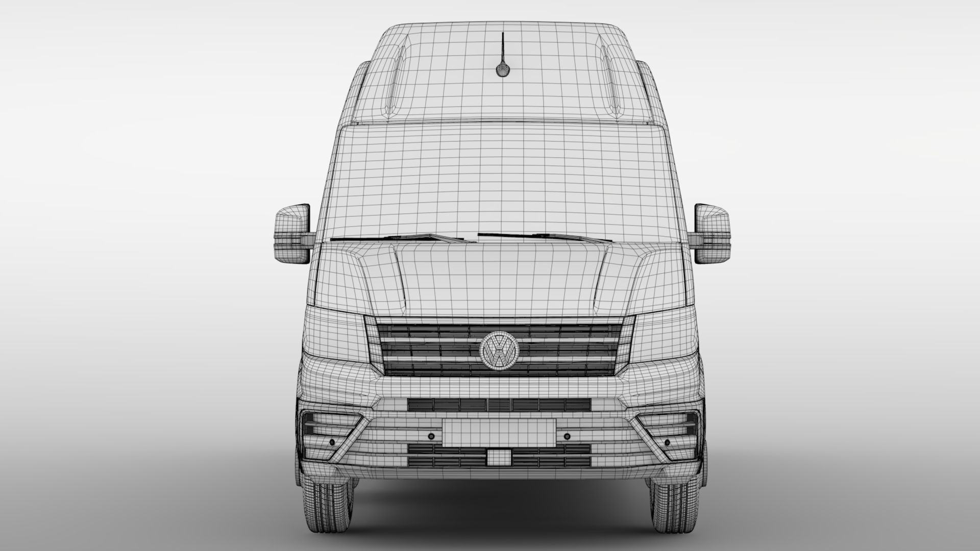 VW Crafter L4H3 Window Van 2018 3D model_17