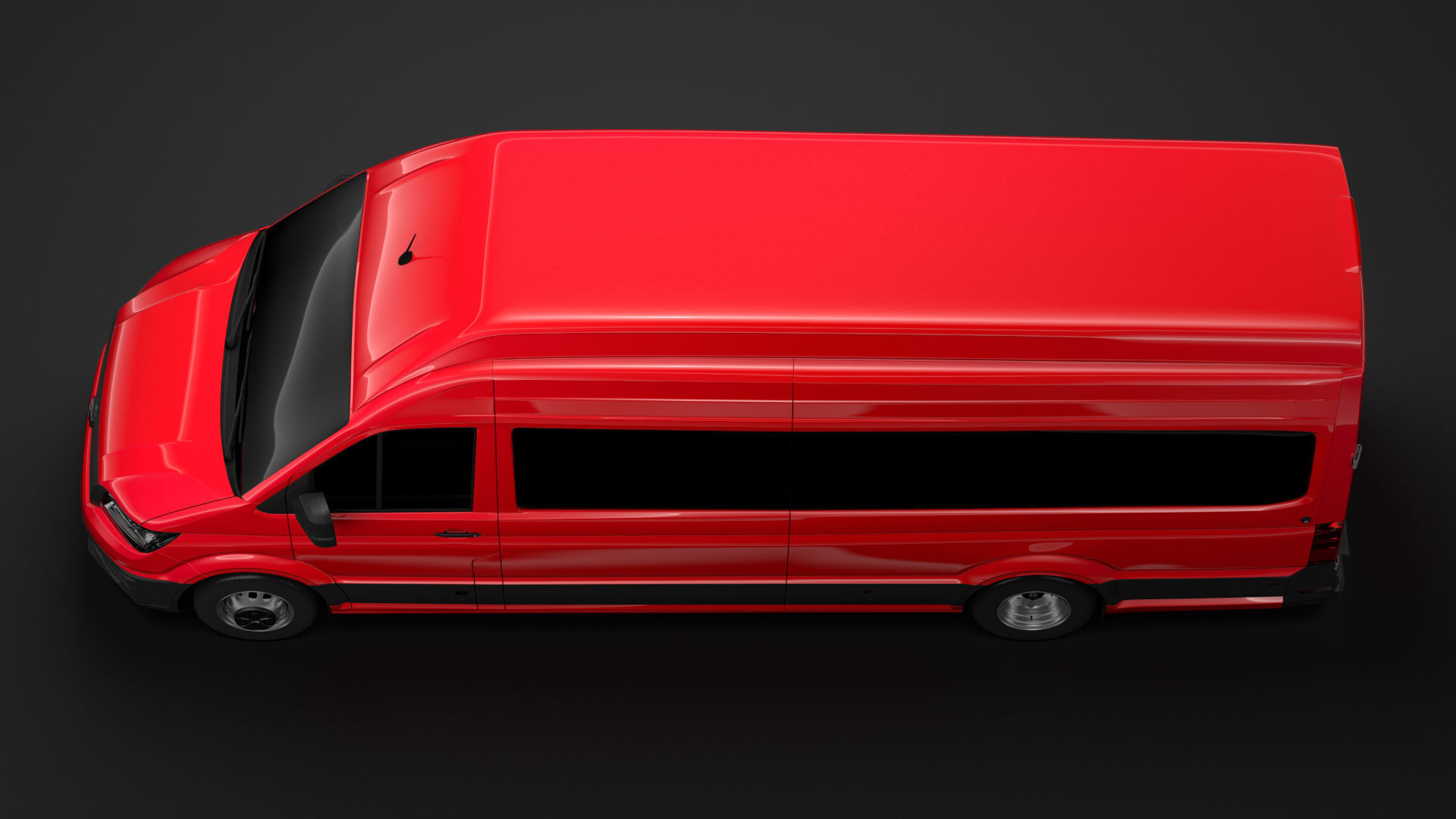 VW Crafter L4H3 Window Van 2018 3D model_11