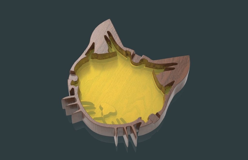 CAT ASHTRAY Free 3D print model_10