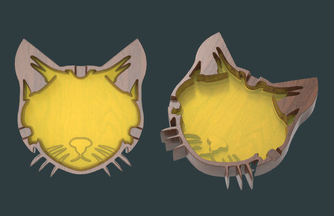 CAT ASHTRAY Free 3D print model