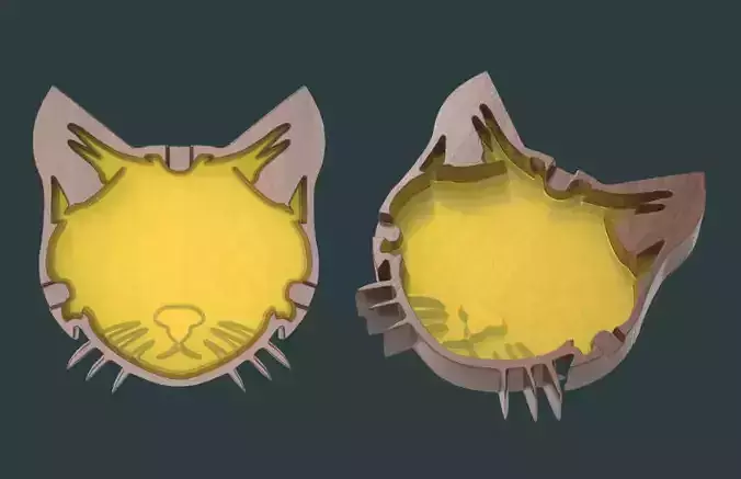 CAT ASHTRAY Free 3D print model