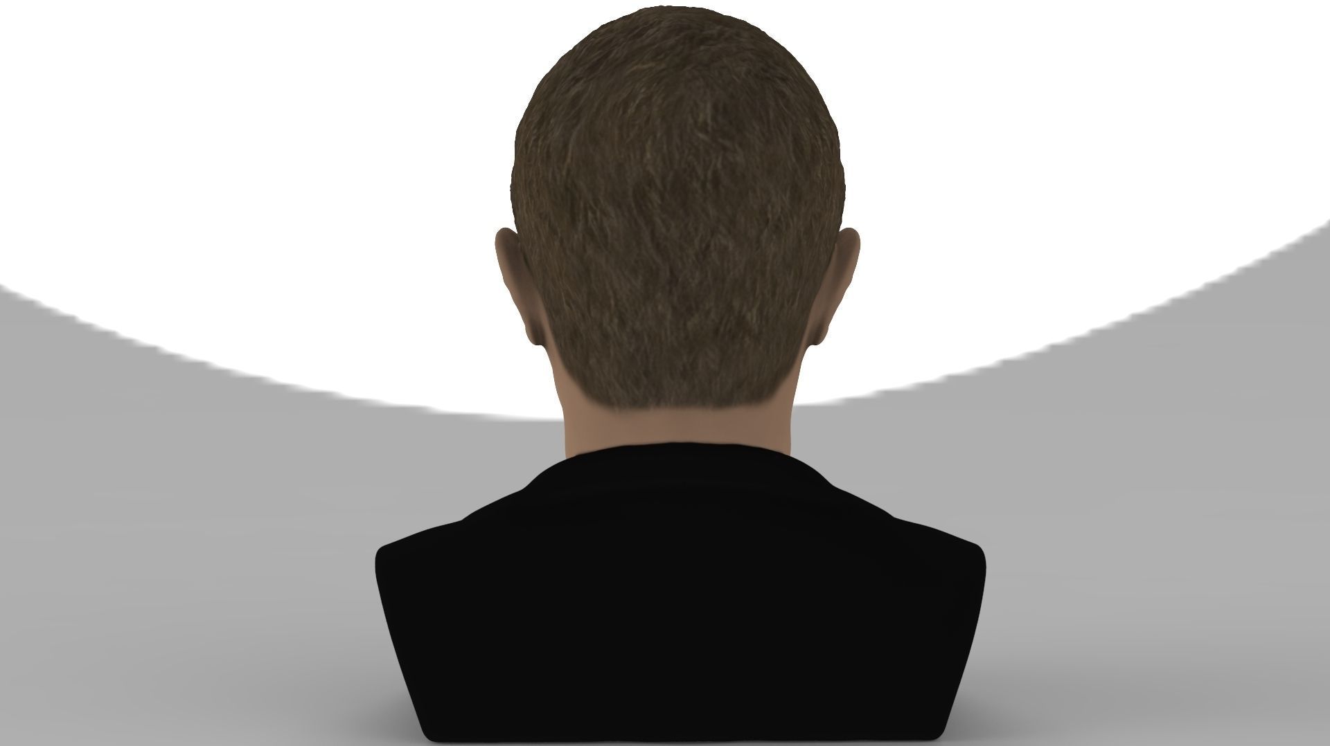 Mark Zuckerberg bust ready for full color 3D printing 3D print model_6