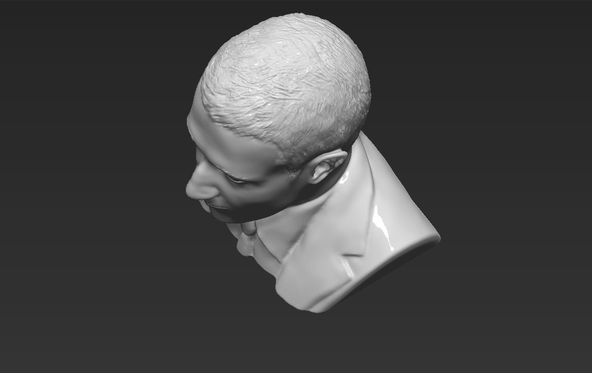 Mark Zuckerberg bust ready for full color 3D printing 3D print model_42