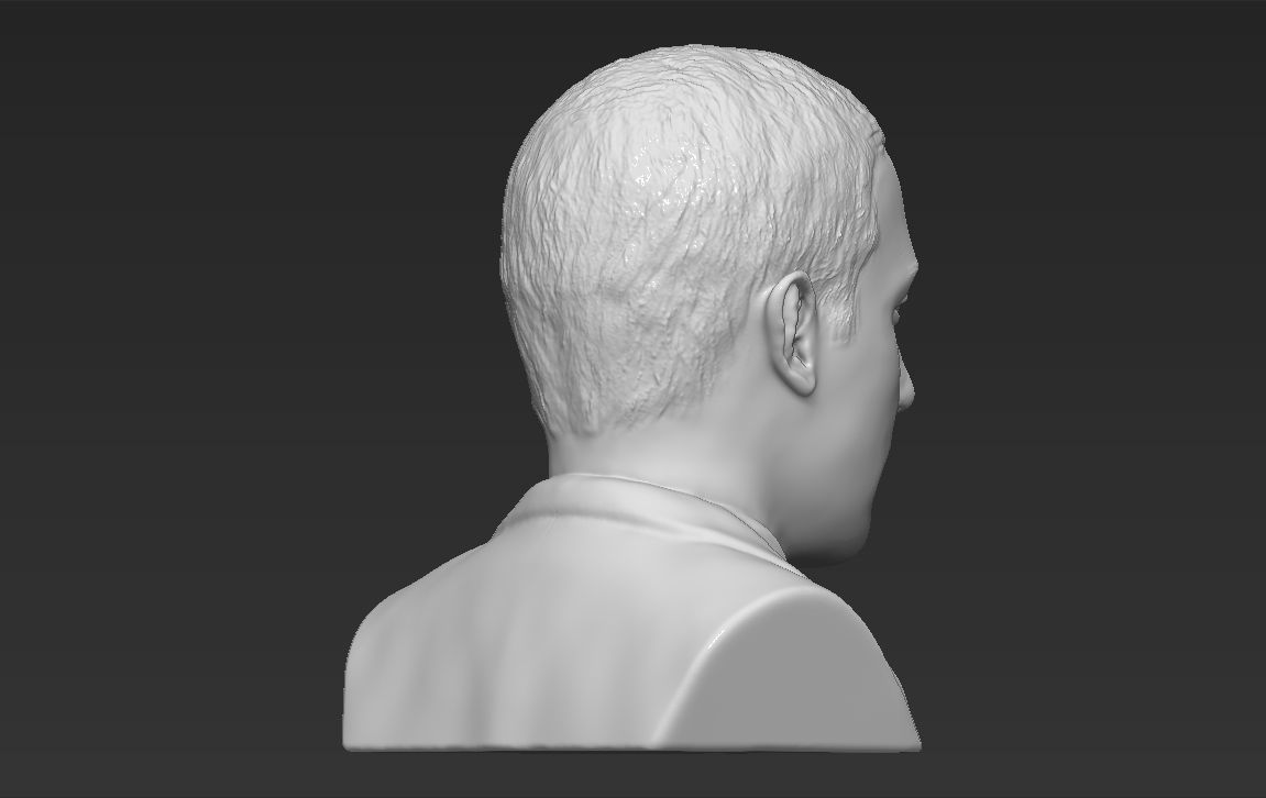 Mark Zuckerberg bust ready for full color 3D printing 3D print model_30
