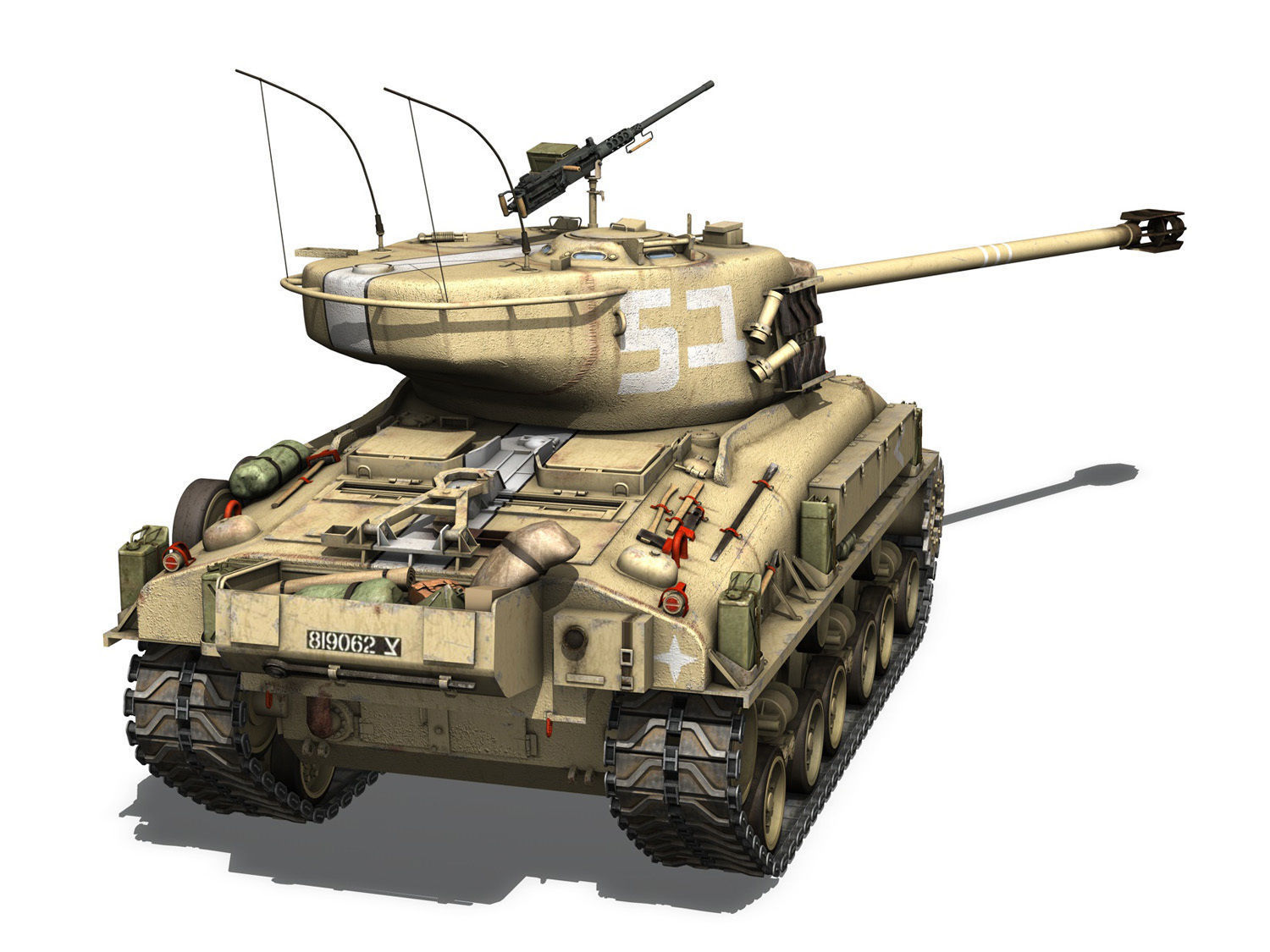 M-51 Isherman 3D model_4