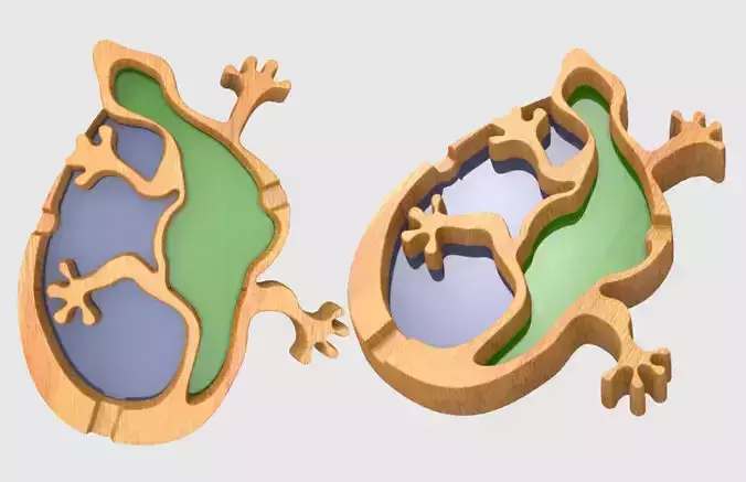 LIZARD ASHTRAY Free 3D print model