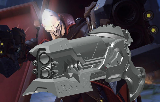 Overwatch Reaper Dracula Hellfire Shotgun  3D print model