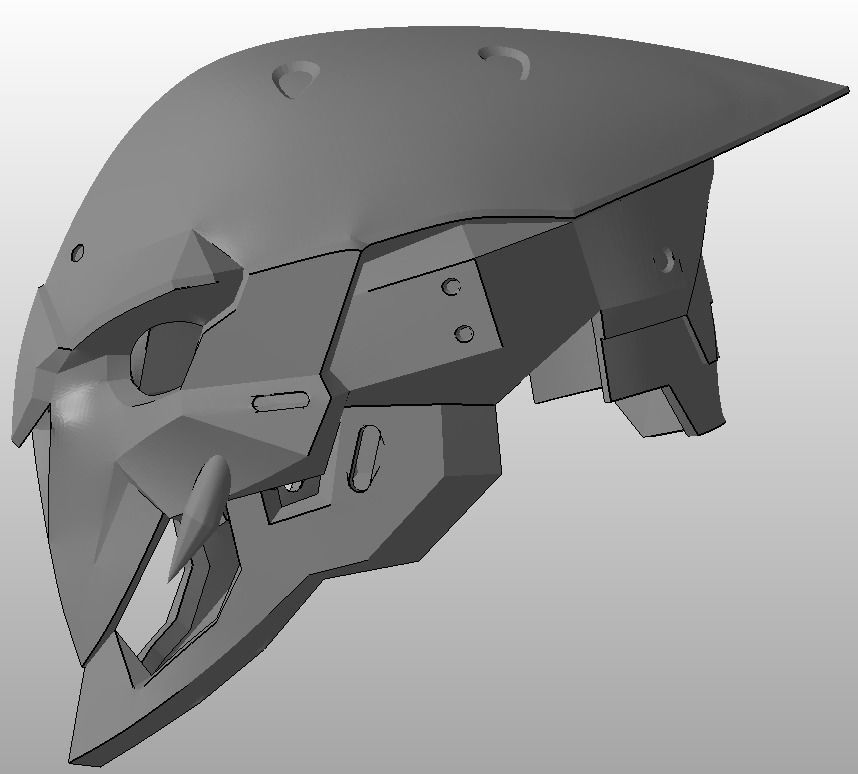 Overwatch Reaper Dracula Cosplay Mask 3D print model_1
