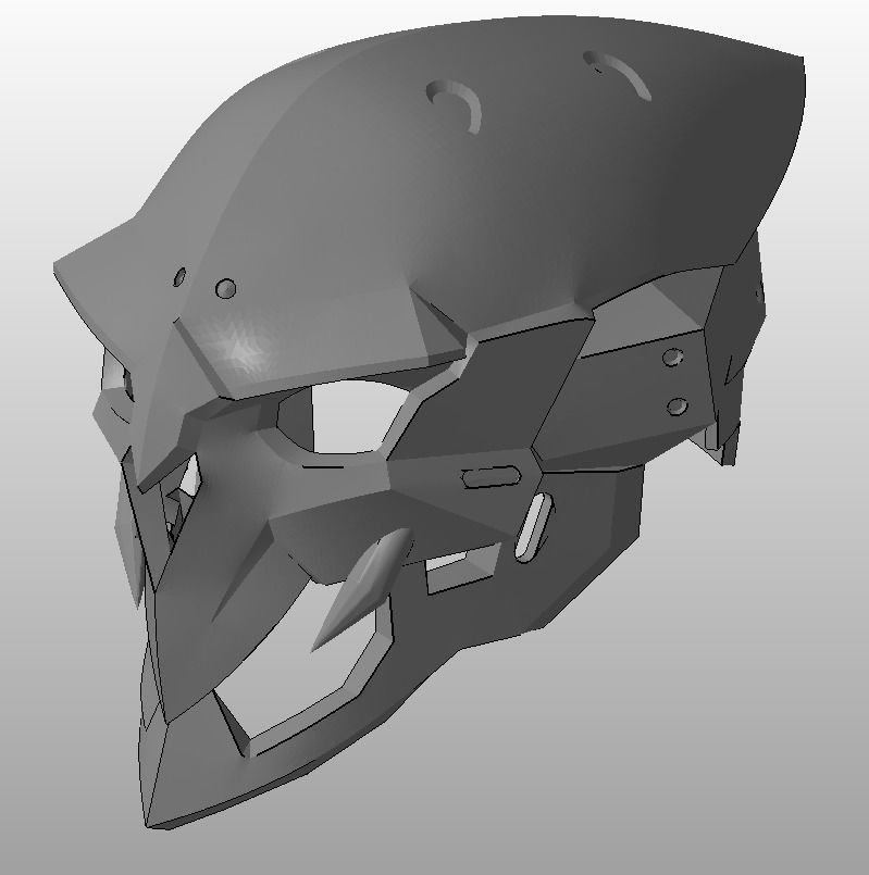Overwatch Reaper Dracula Cosplay Mask 3D print model_2