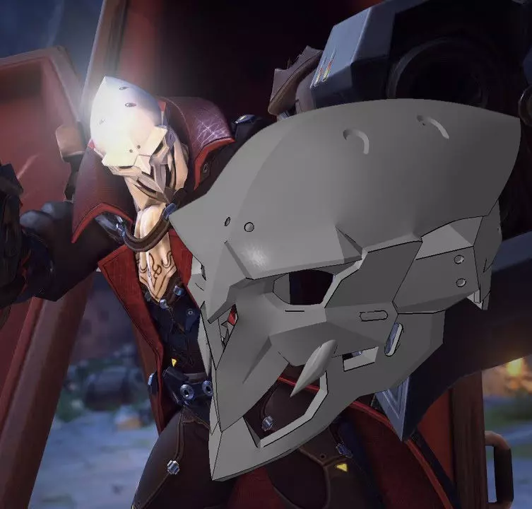 Overwatch Reaper Dracula Cosplay Mask 3D print model_0