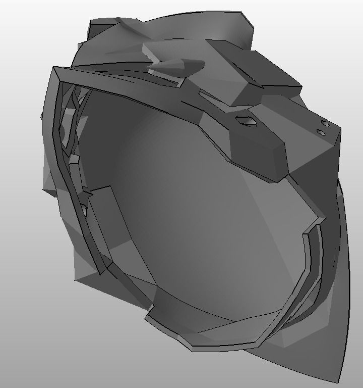 Overwatch Reaper Dracula Cosplay Mask 3D print model_7