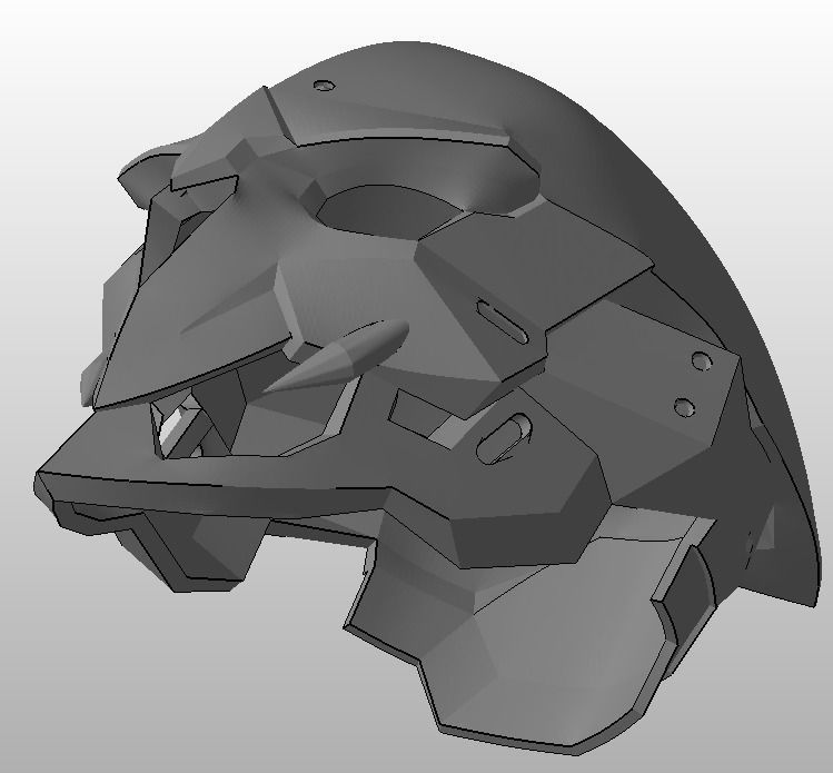 Overwatch Reaper Dracula Cosplay Mask 3D print model_6