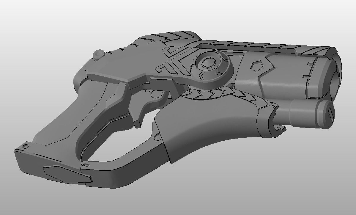 Overwatch Mercy Cosplay - Winged Victory Blaster 3D print model_1