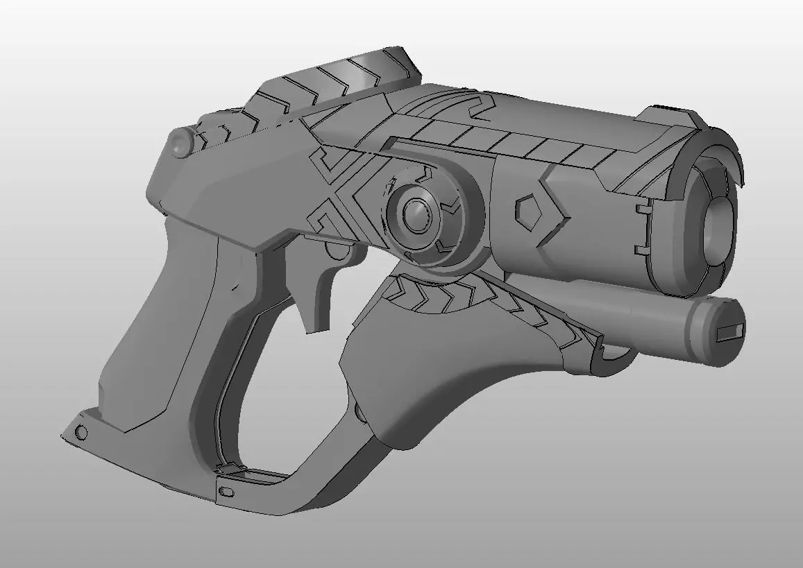 Overwatch Mercy Cosplay - Winged Victory Blaster 3D print model_0