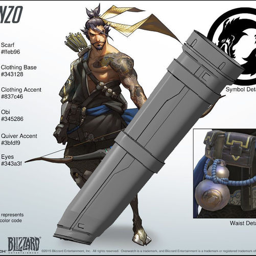 Overwatch Hanzo Cosplay - Quiver 3D print model