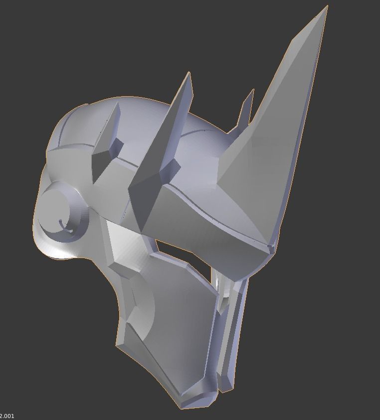 Overwatch Reinhardt Helmet 3D print model_2