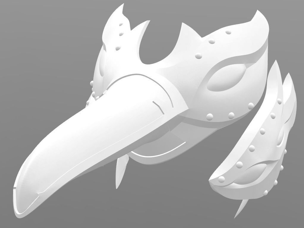 Overwatch Widowmaker Cosplay - Odette Headpiece 3D print model_1
