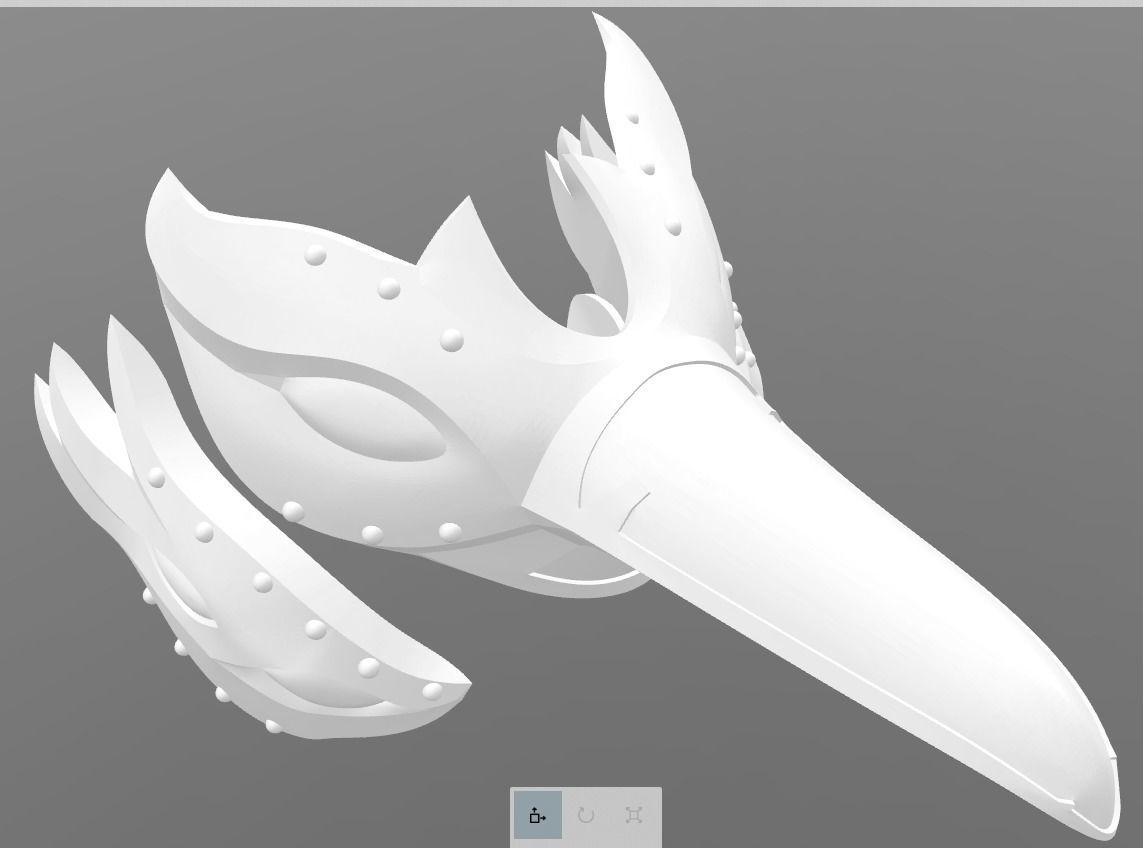 Overwatch Widowmaker Cosplay - Odette Headpiece 3D print model_6
