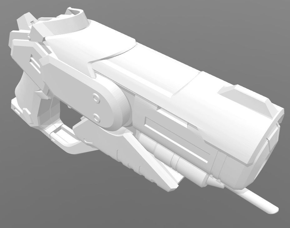 Overwatch Mercy Cosplay - Combat Medic Blaster 3D print model_4