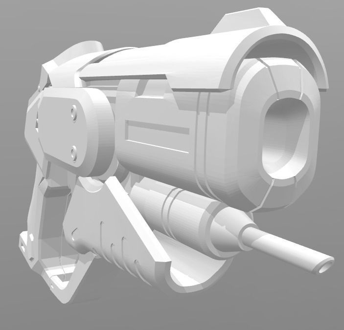 Overwatch Mercy Cosplay - Combat Medic Blaster 3D print model_2