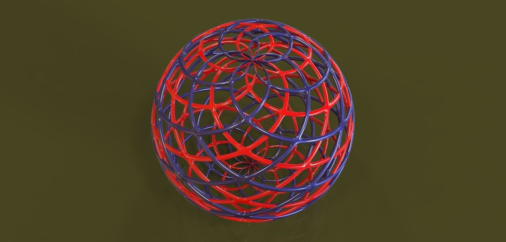 Sphere shaped Free 3D model_1