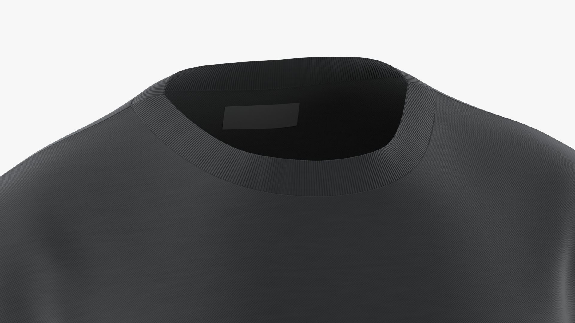 T-Shirt Black 3D model_7