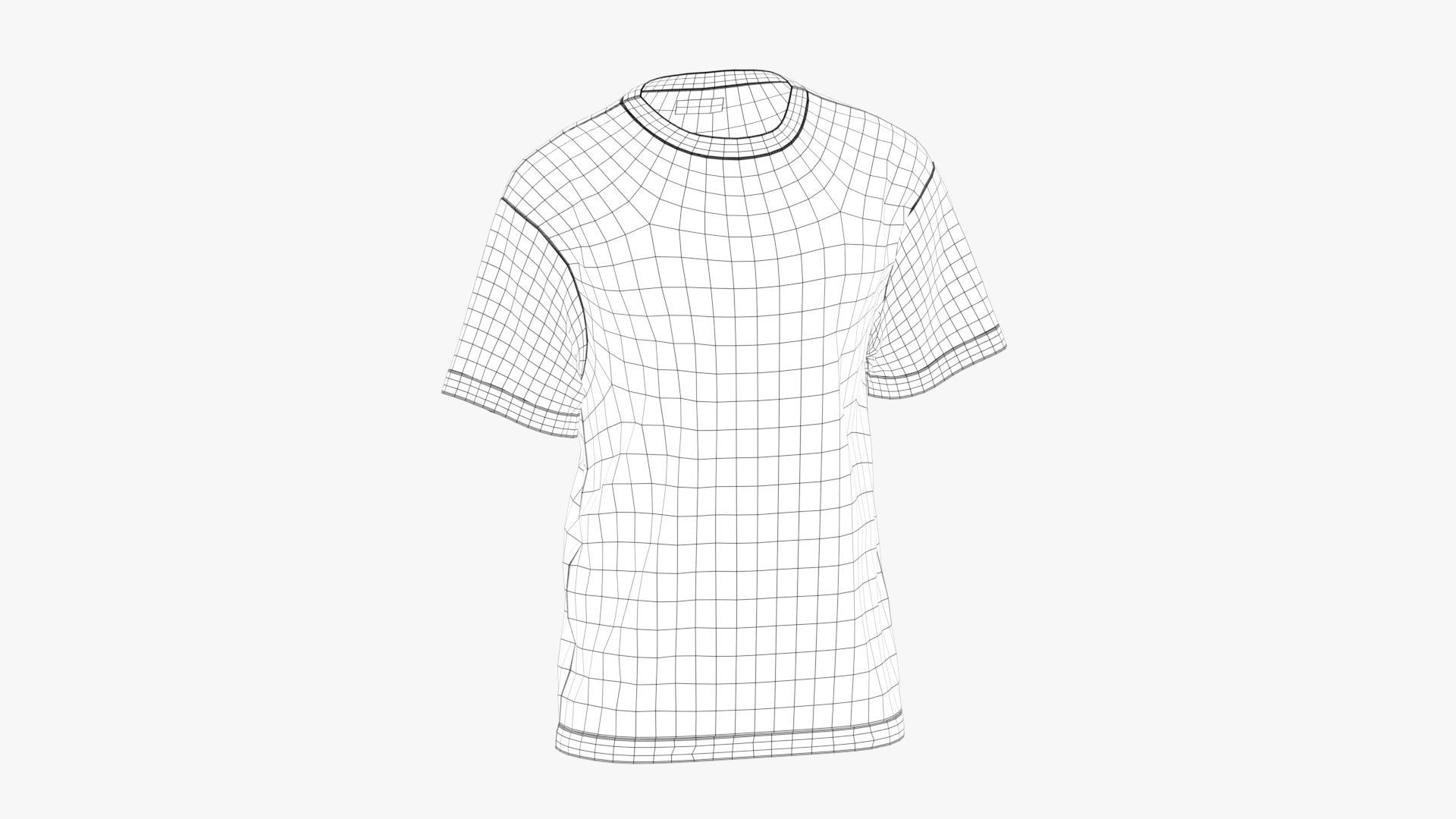 T-Shirt Black 3D model_10