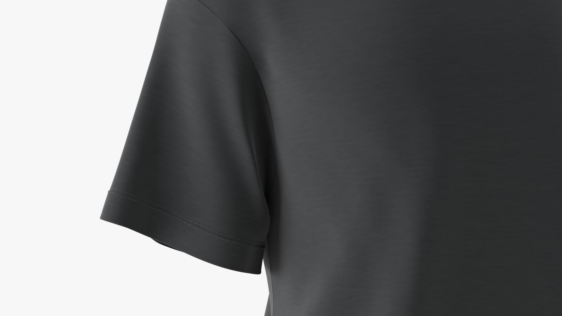T-Shirt Black 3D model_8