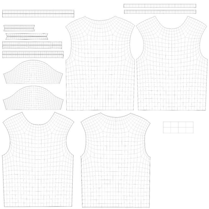 T-Shirt Black 3D model_23