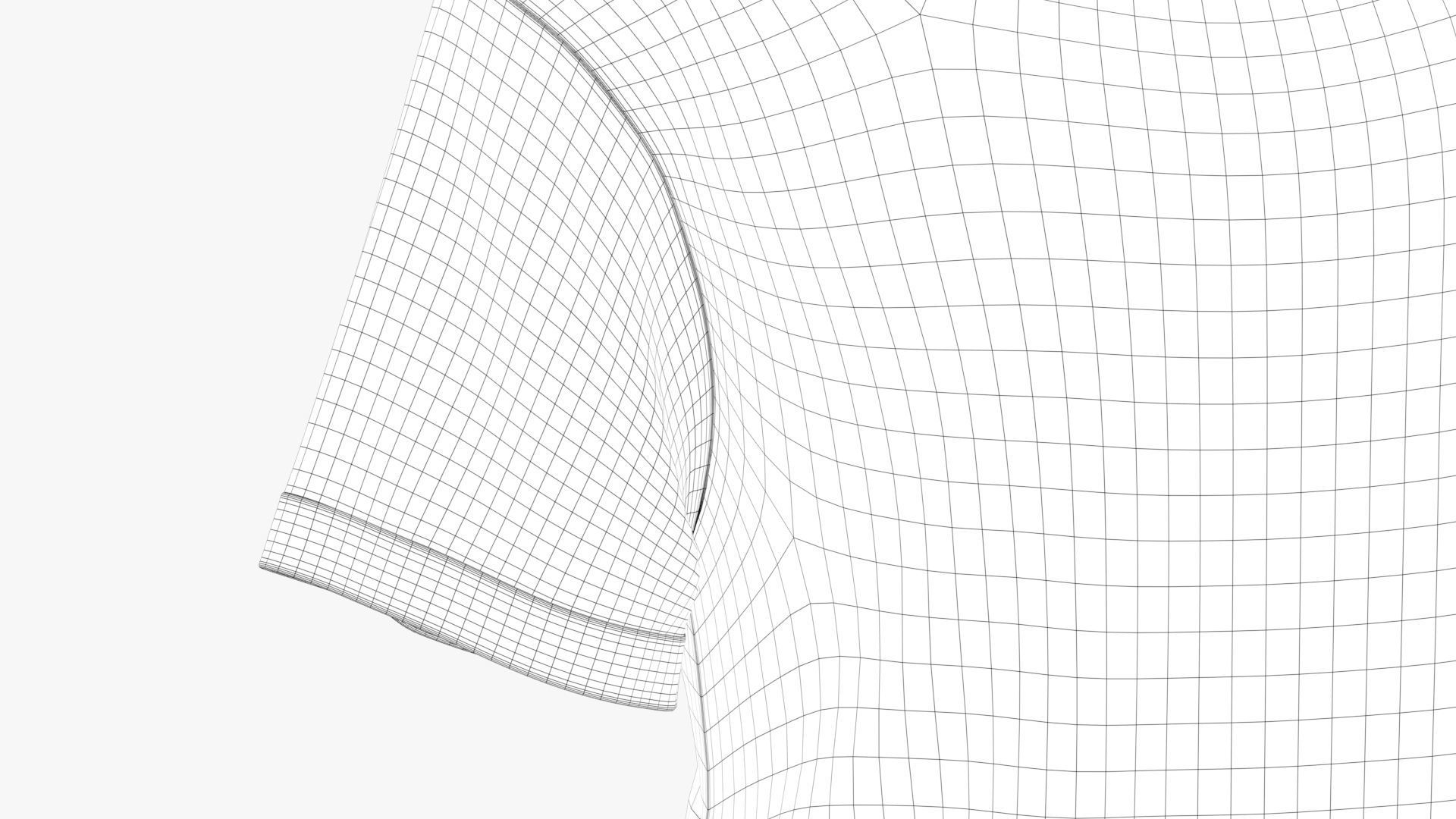 T-Shirt Black 3D model_20