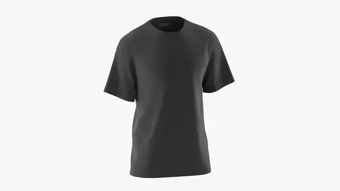T-Shirt Black 3D model