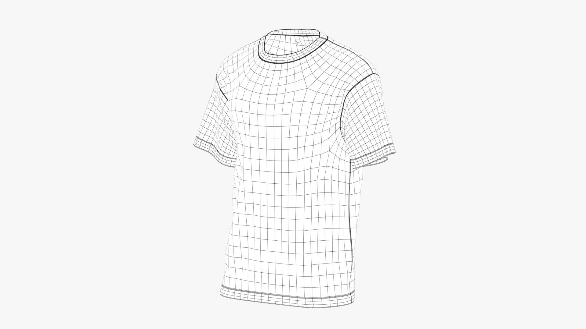 T-Shirt Black 3D model_11